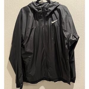 Nike Dri-Fit Hooded Track Jacket in Black Size XL
